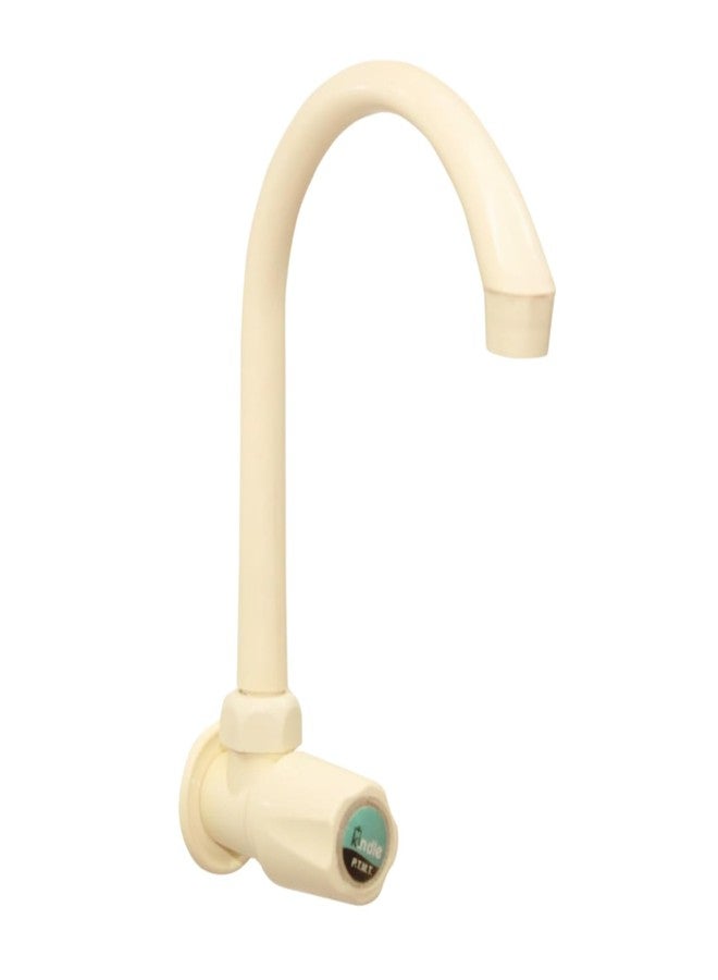 NEW WARE PVC Swan Neck Tap with Big Neck & Flange | Plastic Sink Cock for Kitchen, Bathroom & Wash Basin - Image 1